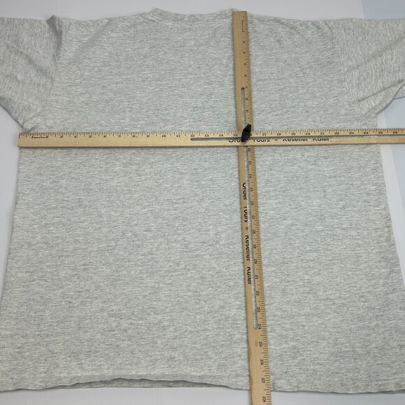 Vintage 90s Bud Light Beer T Shirt Spellout Anheuser Busch Gray Mens XL X-Large - Picture 9 of 9